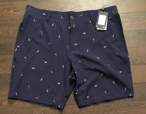 UNDER ARMOUR Men's UA STORM Bird Printed Golf Shorts NWT - Black - size 40w